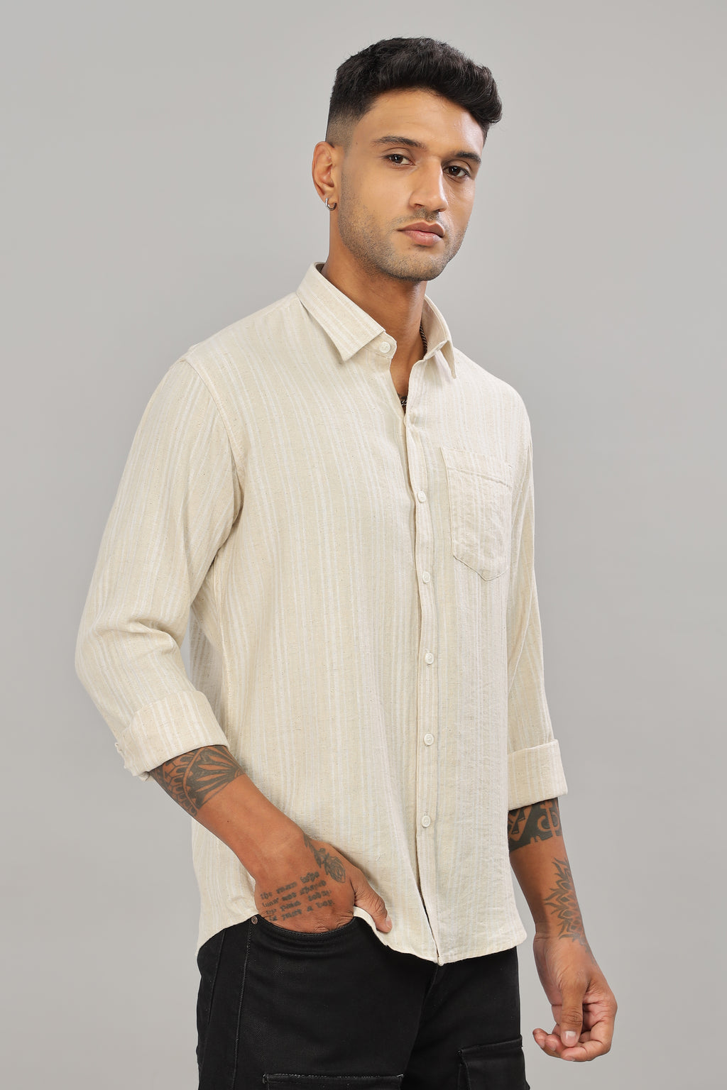 Camisa de algodón a cuadros estilo búfalo