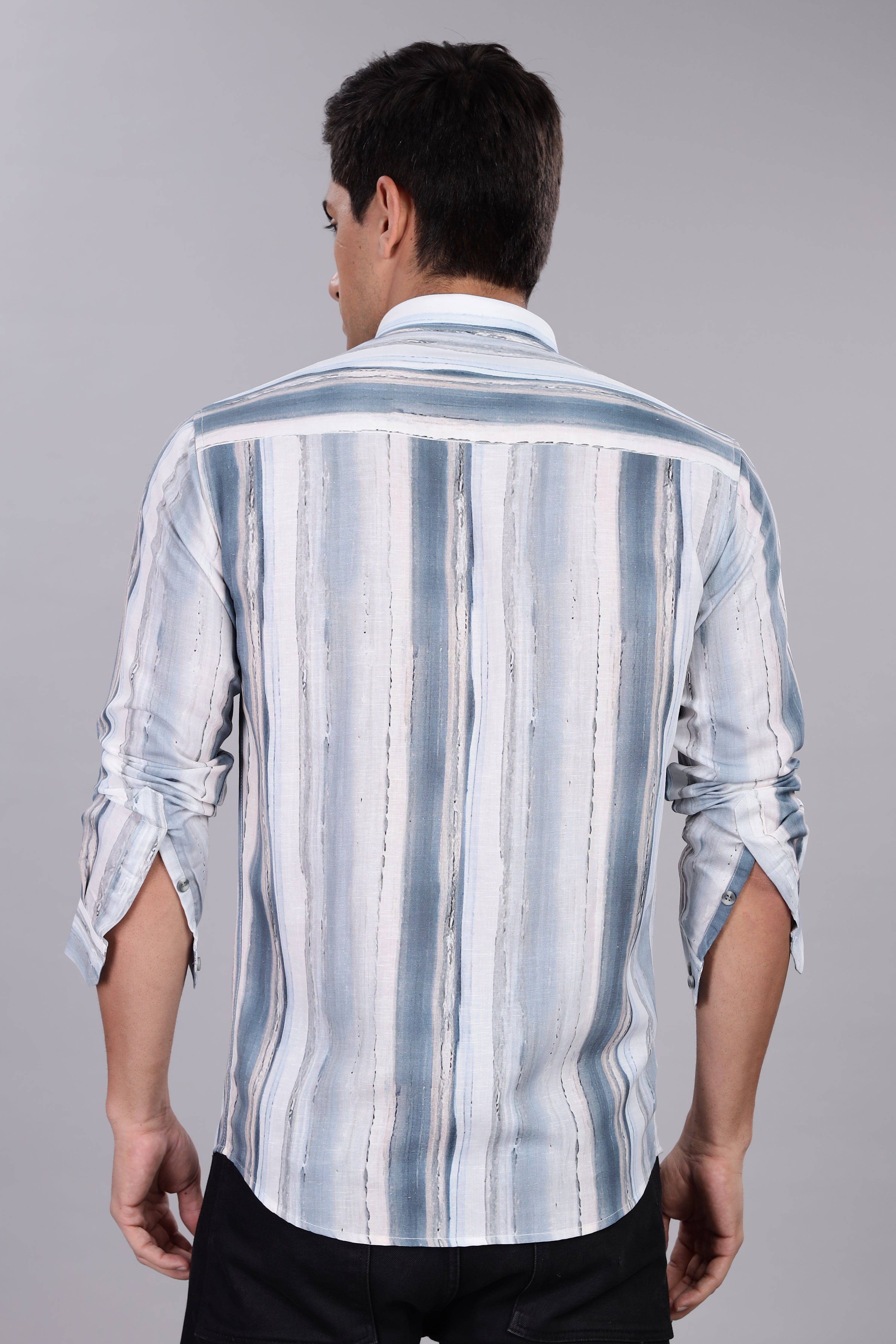 Smart Fit Shirt White Marble Texture Design