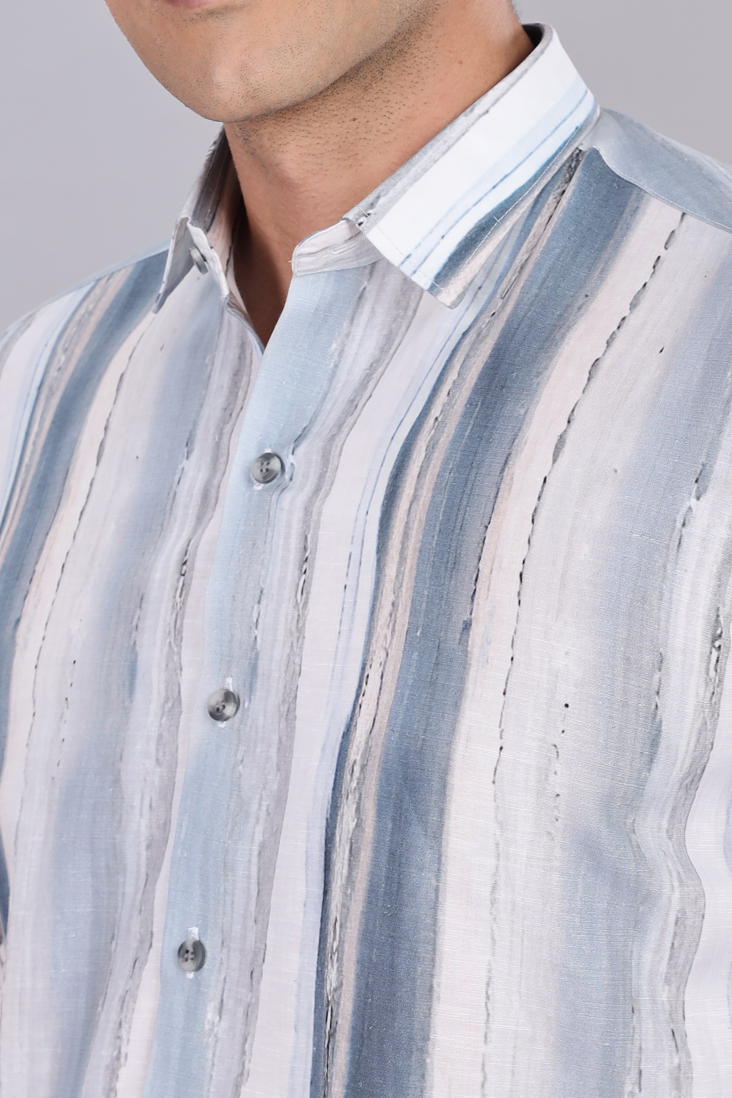 Smart Fit Shirt White Marble Texture Design