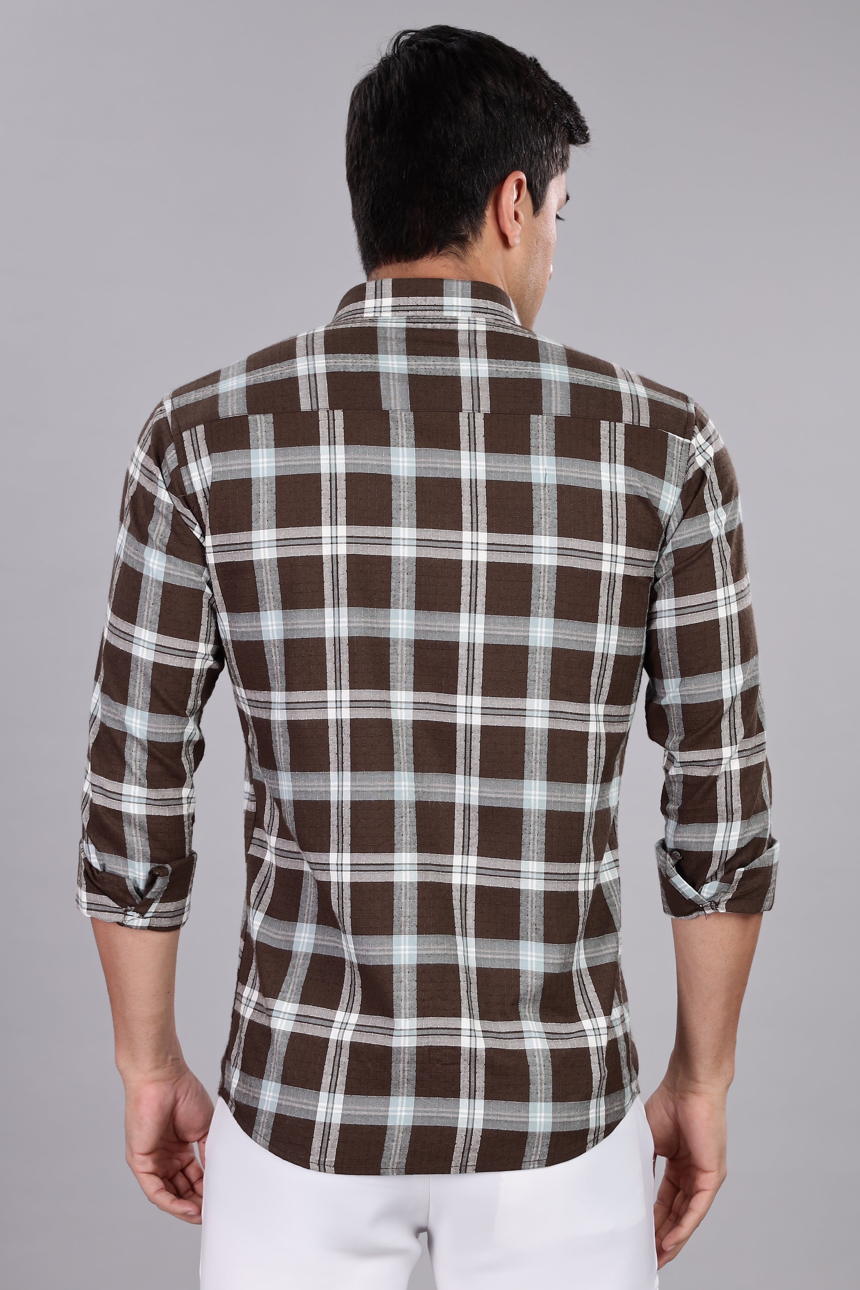 Straight Fit Checkered Shirt - Full Sleeve