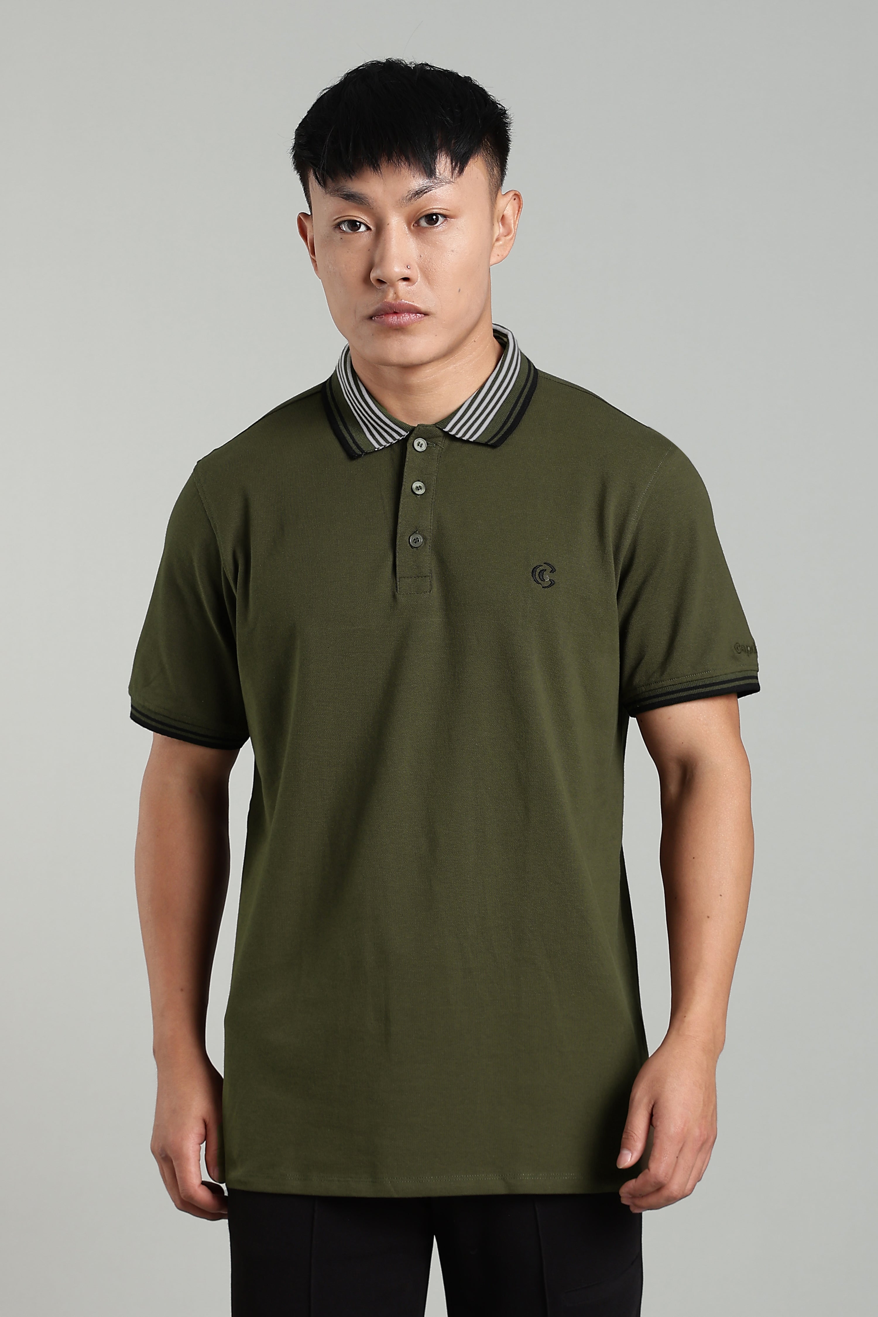 CAPDAZZ POLO OLIVE GREEN T-SHIRT