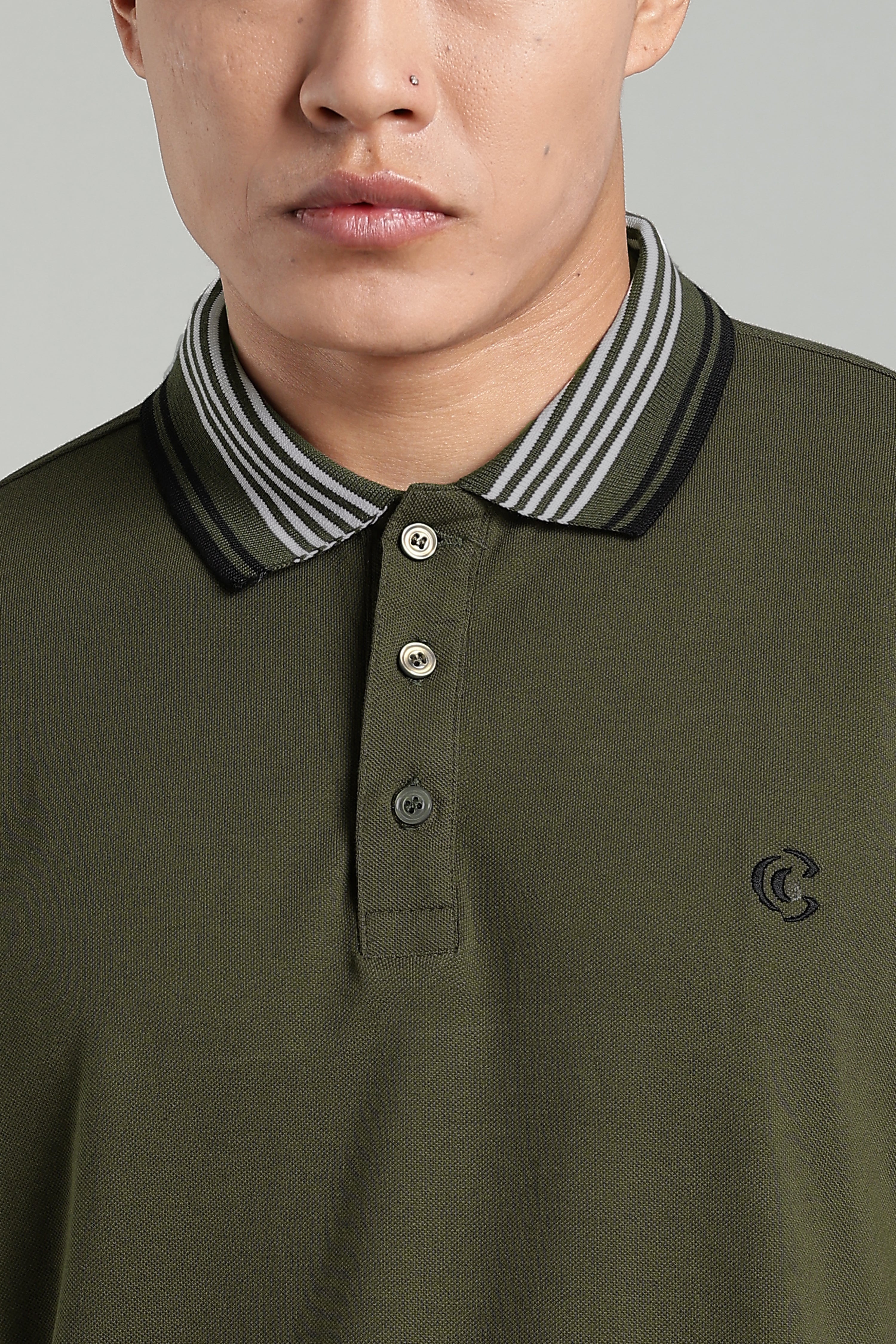 CAPDAZZ POLO OLIVE GREEN T-SHIRT