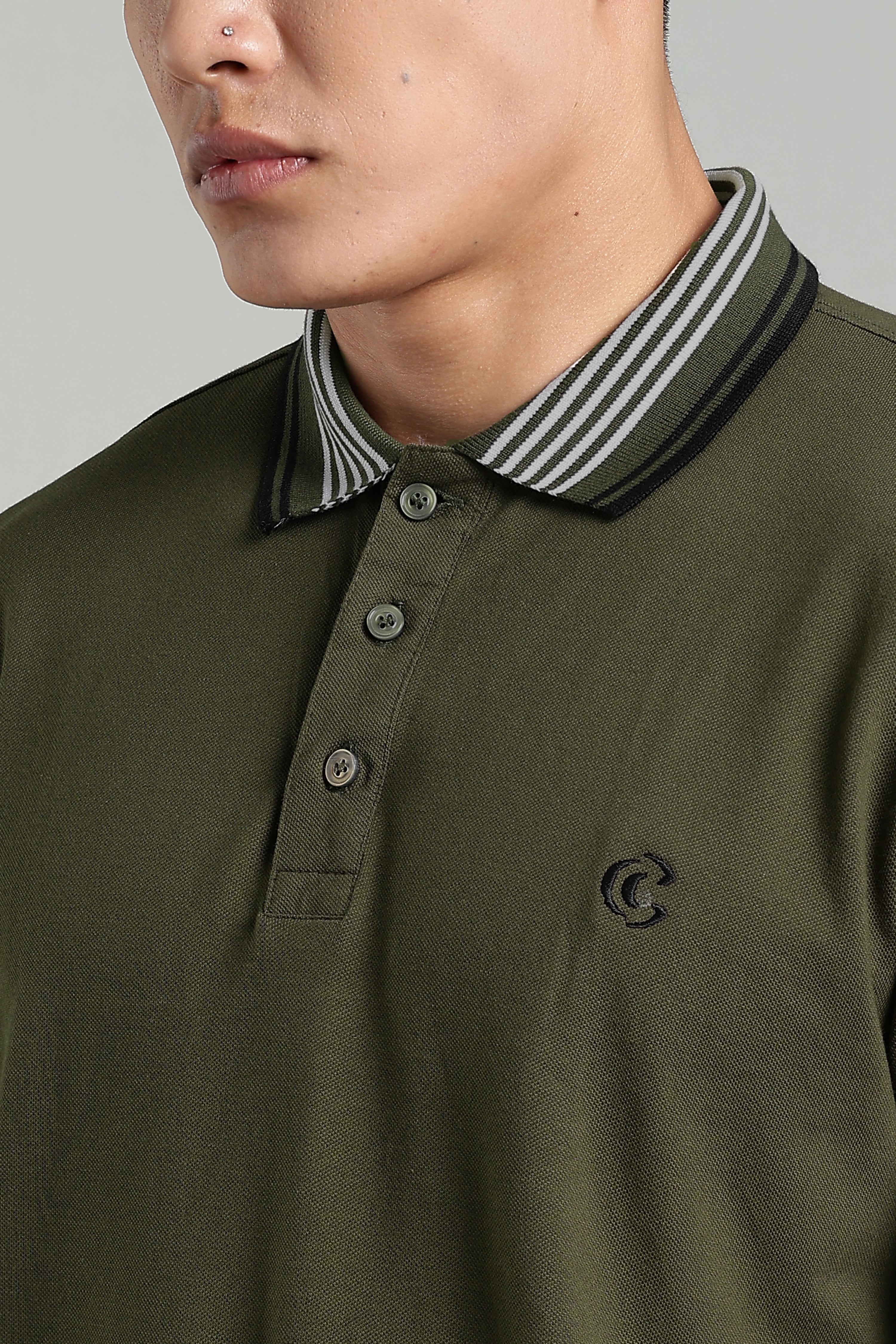 CAPDAZZ POLO OLIVE GREEN T-SHIRT