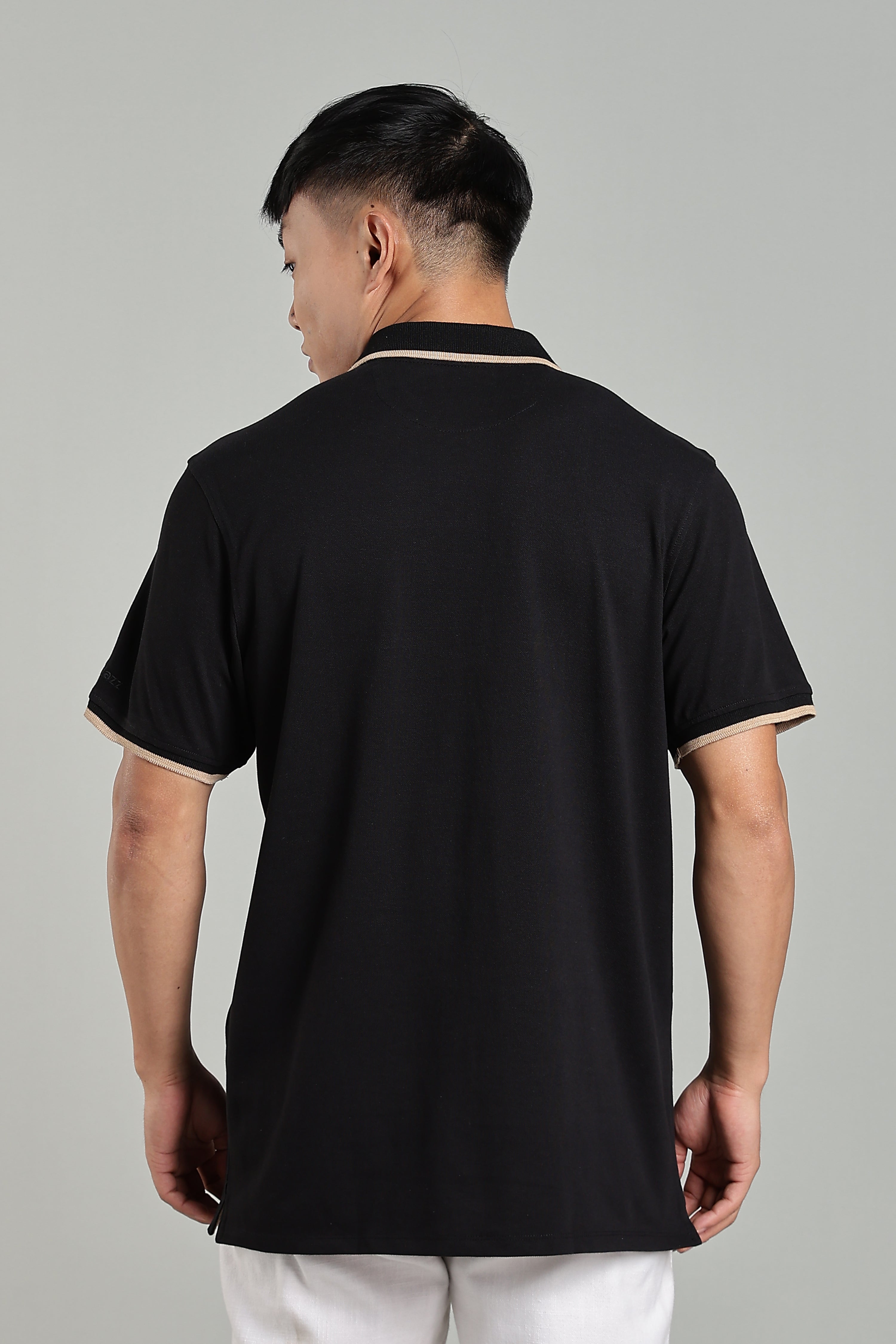 CAPDAZZ BLACK POLO T-SHIRT