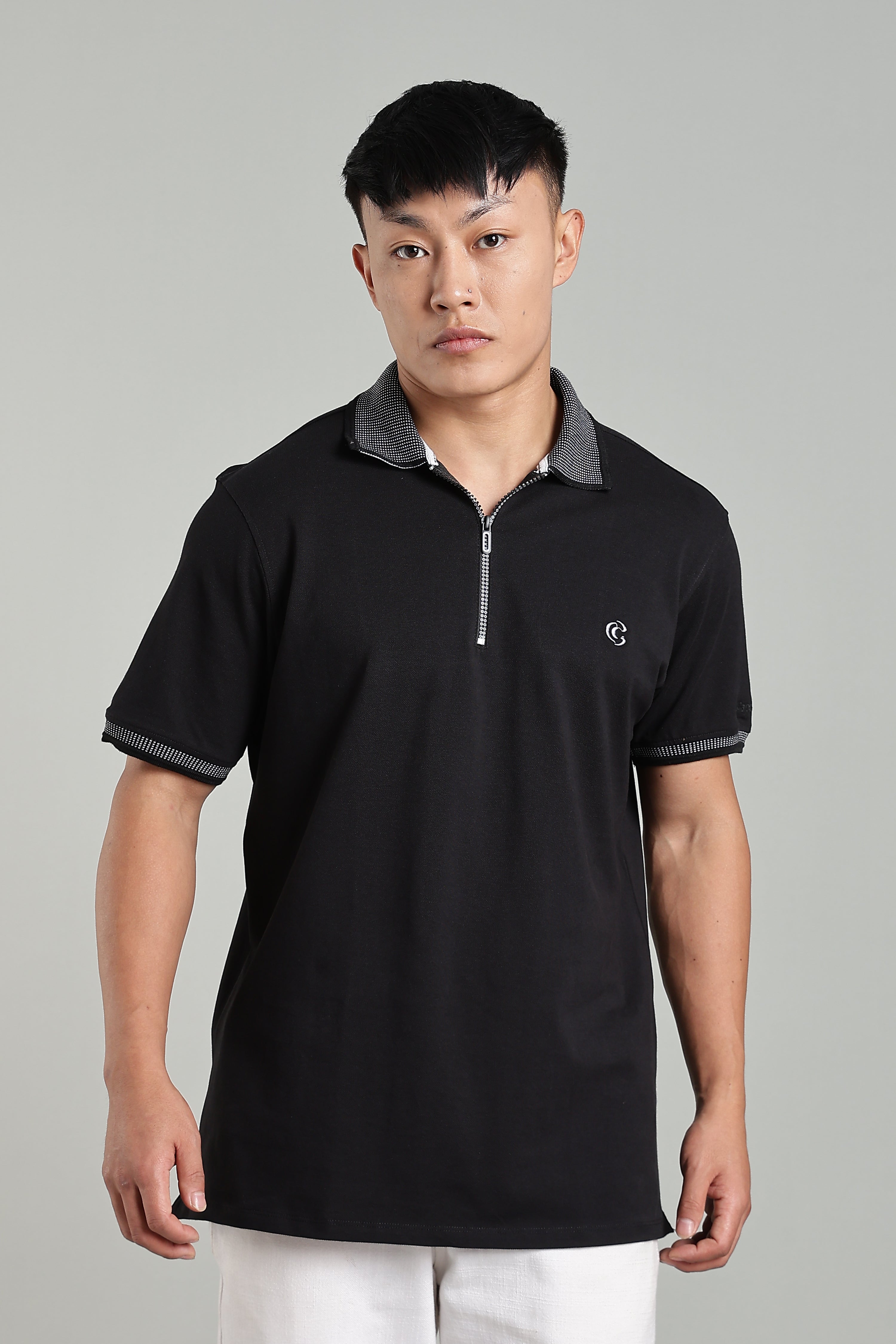 CAPDAZZ POLO BLACK T-SHIRT