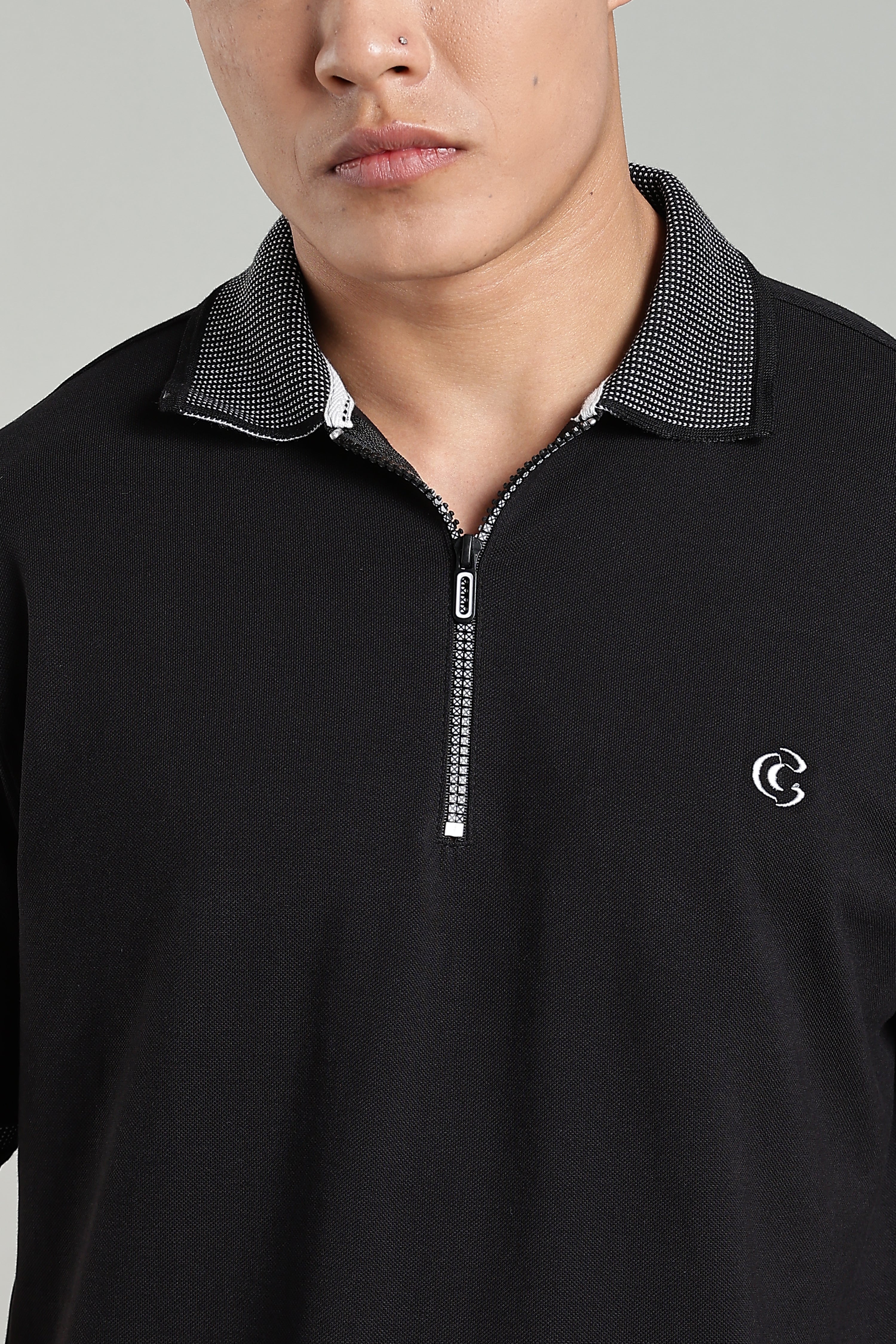 CAPDAZZ POLO BLACK T-SHIRT