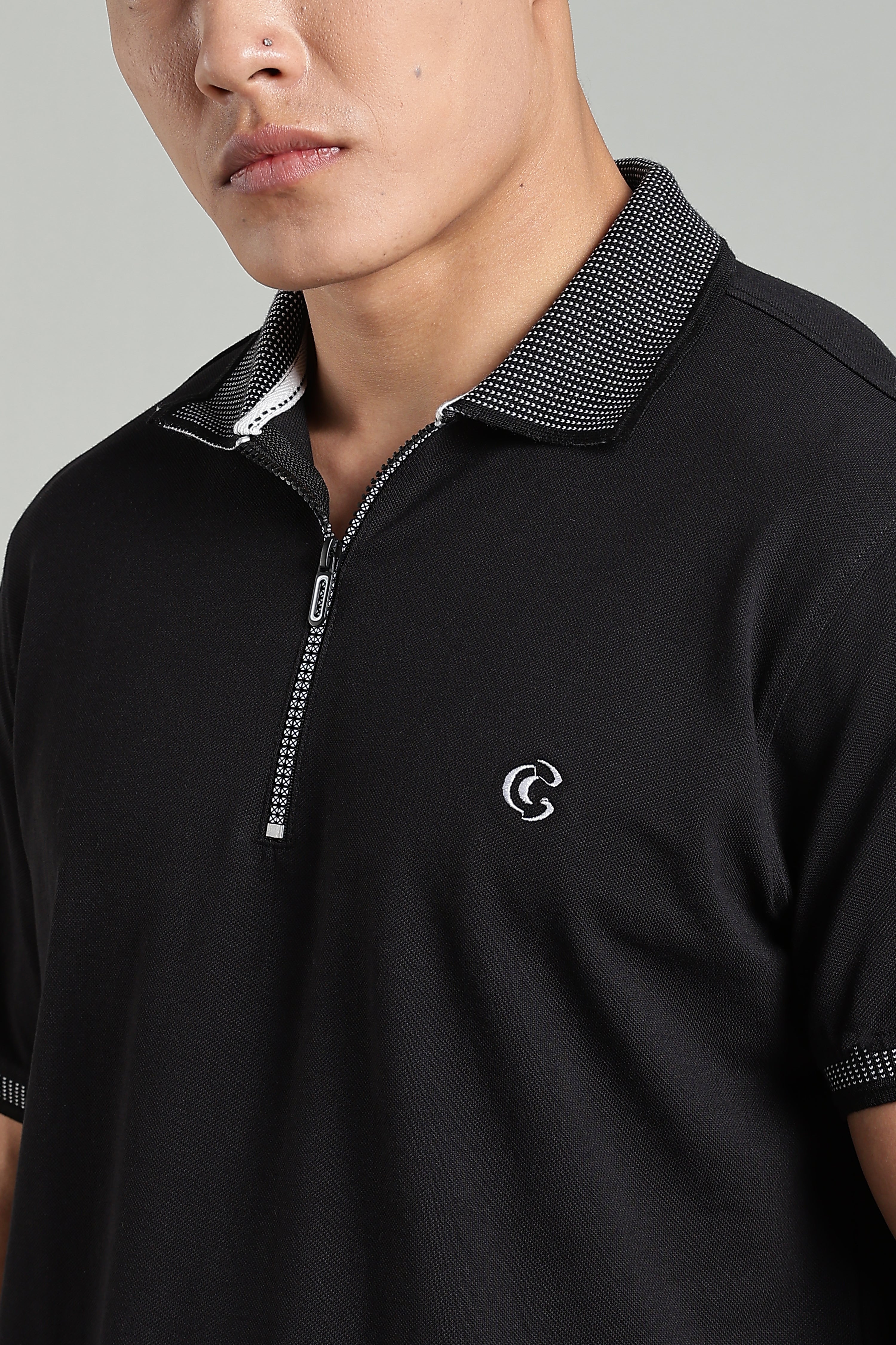 CAPDAZZ POLO BLACK T-SHIRT