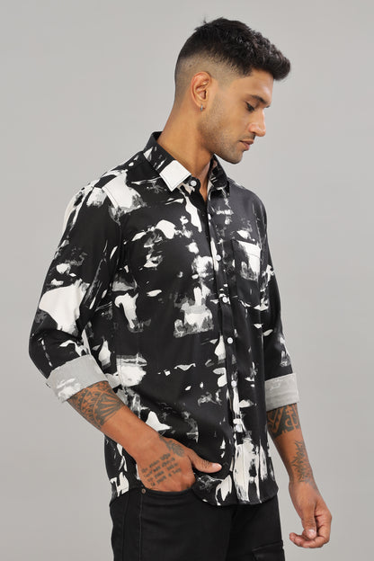 Black Abstract Shirt