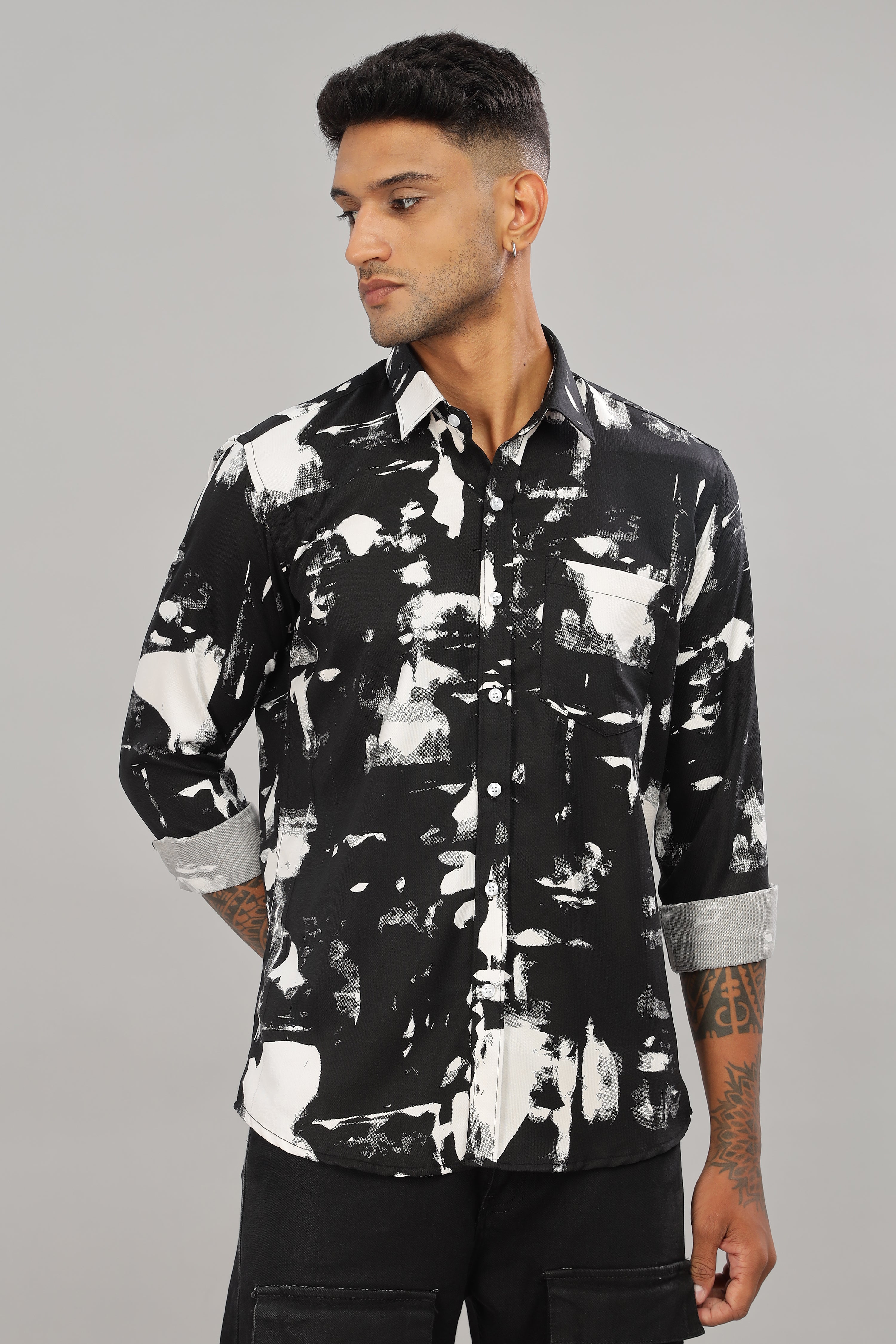 Black Abstract Shirt