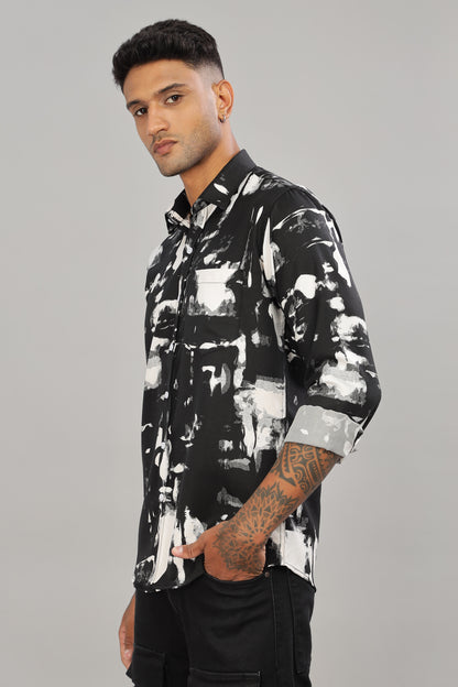 Black Abstract Shirt