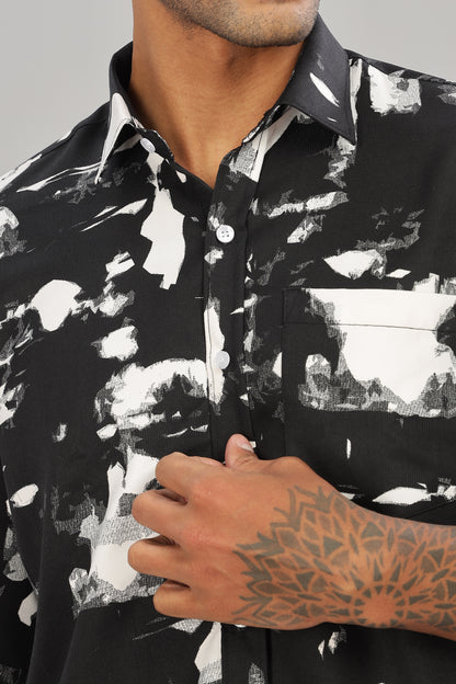 Black Abstract Shirt