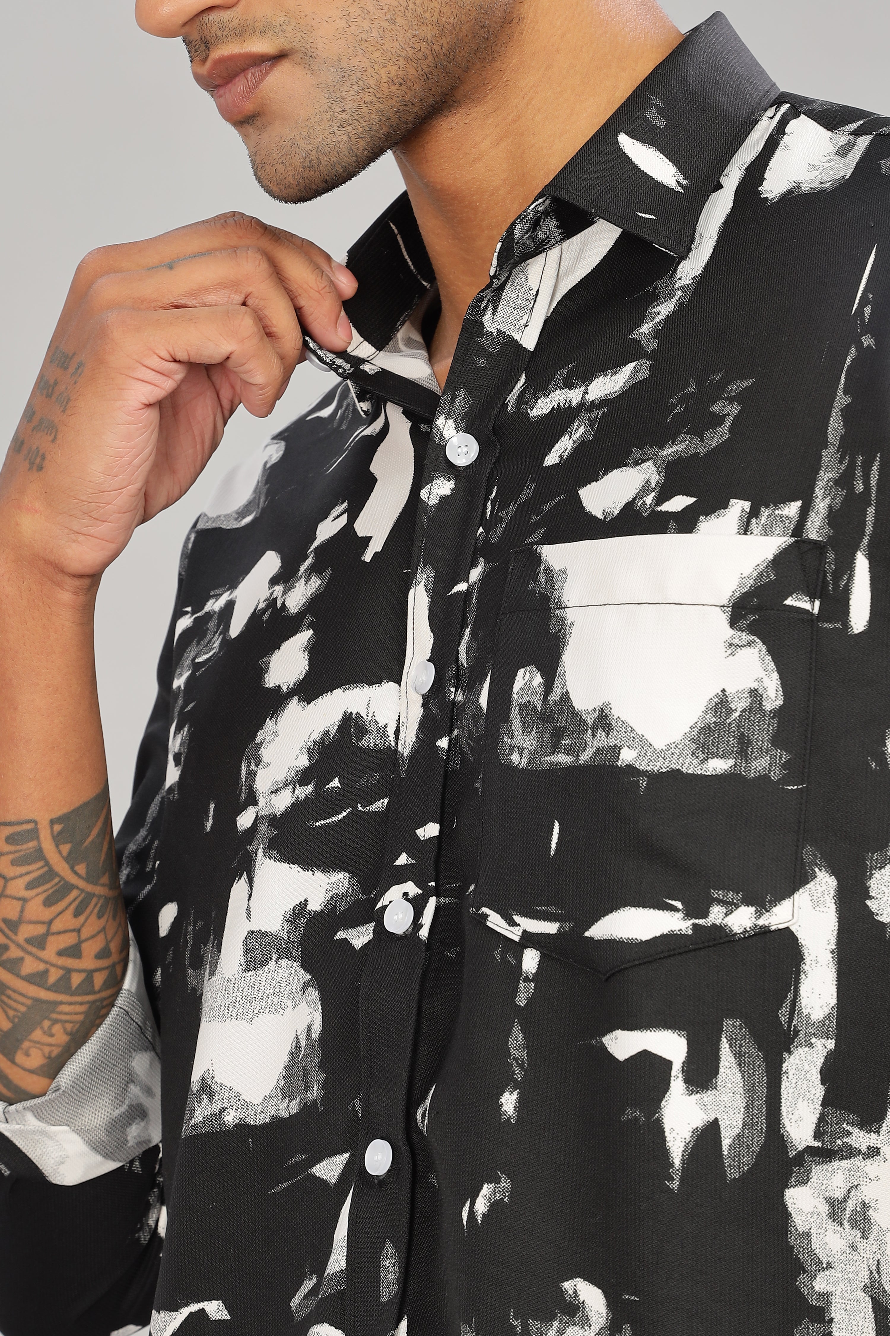 Black Abstract Shirt