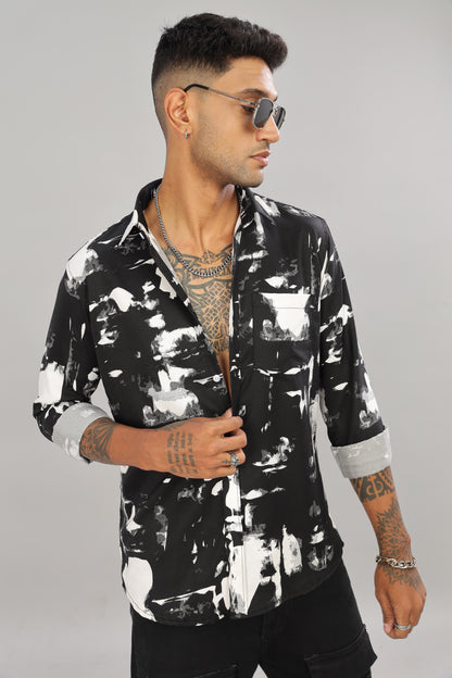 Black Abstract Shirt