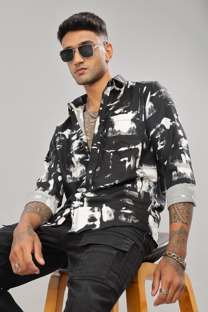 Black Abstract Shirt