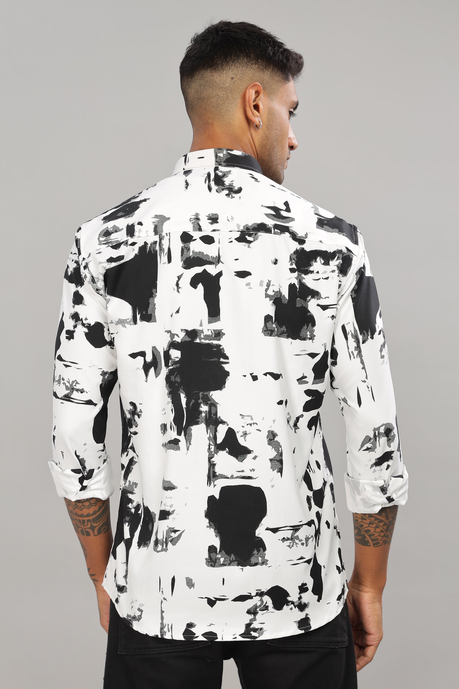 White Abstract Shirt