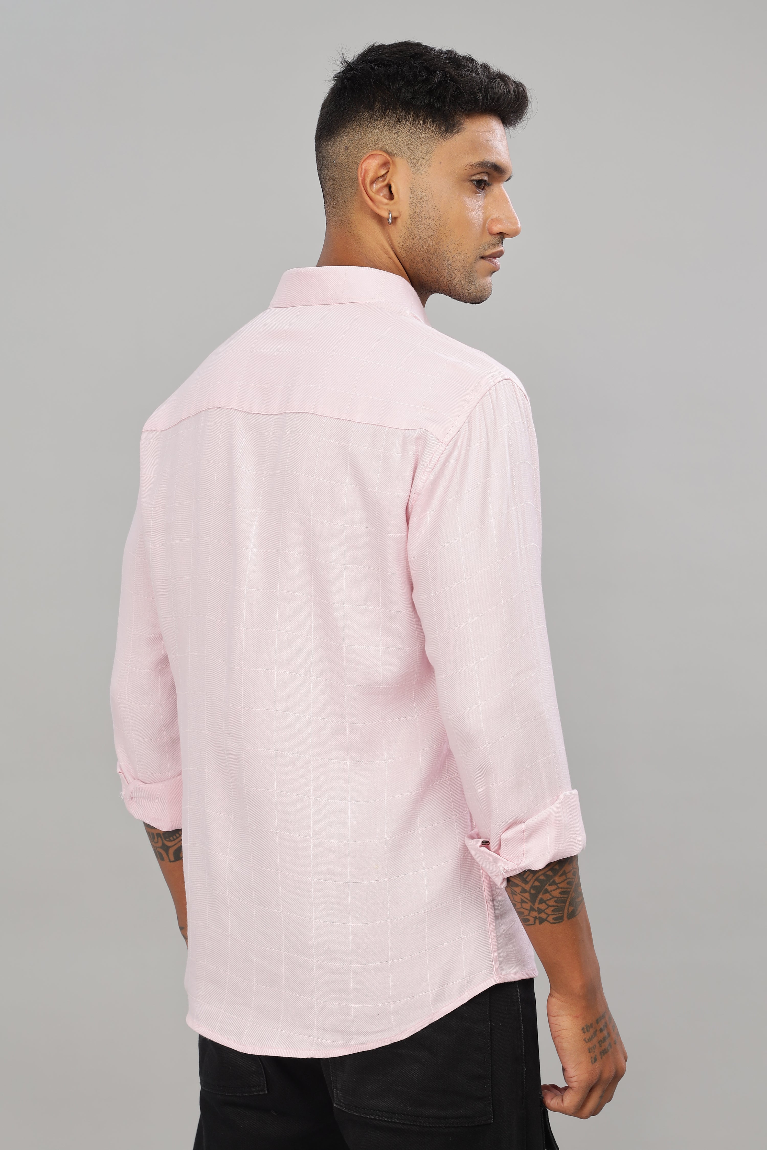 Pink Check Shirt