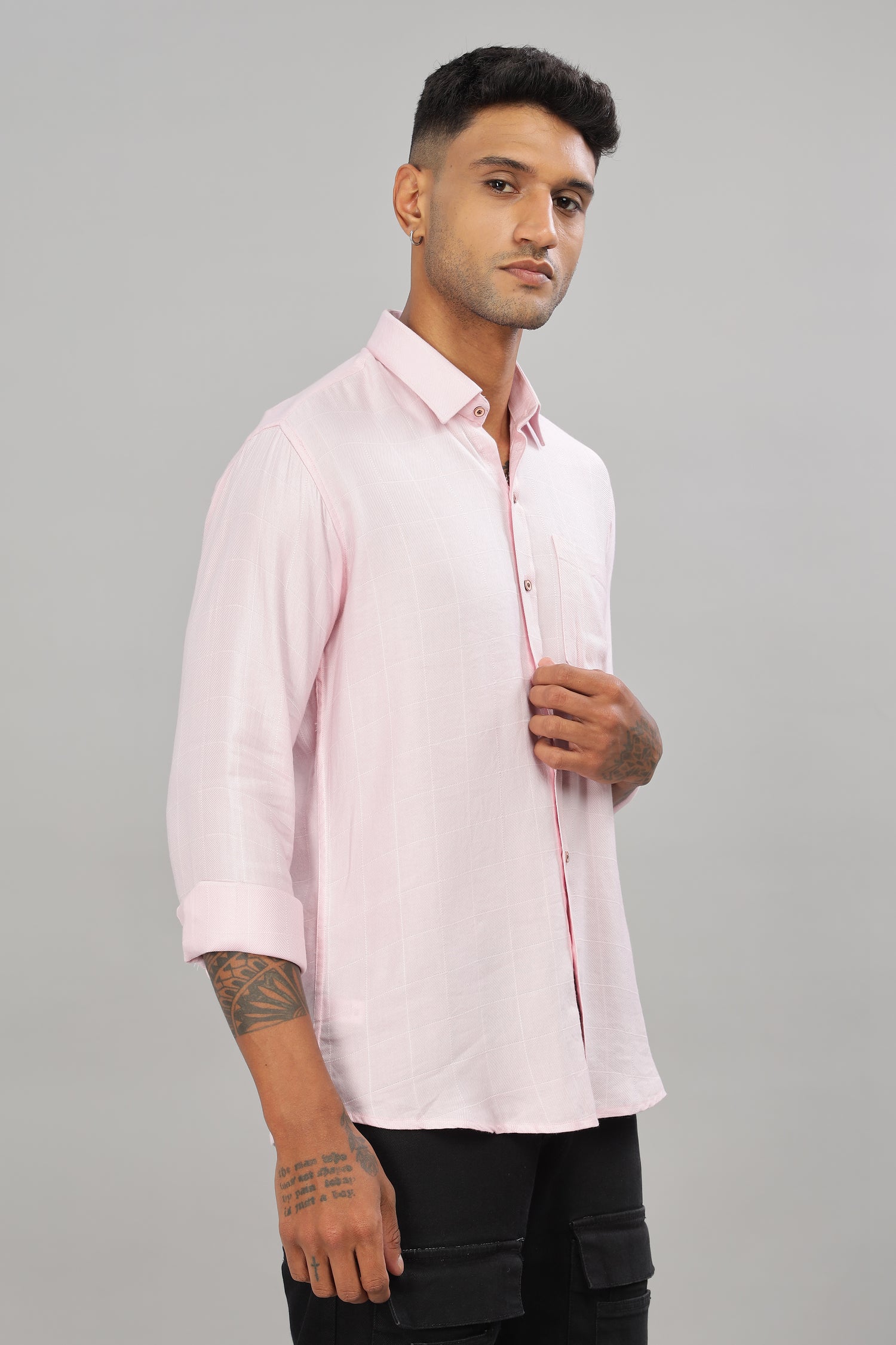 Pink Check Shirt