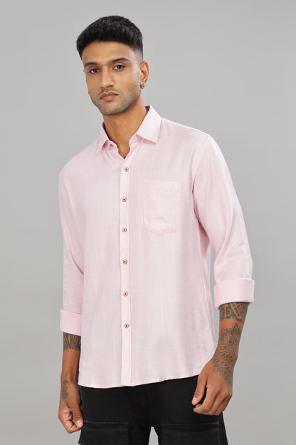 Pink Check Shirt