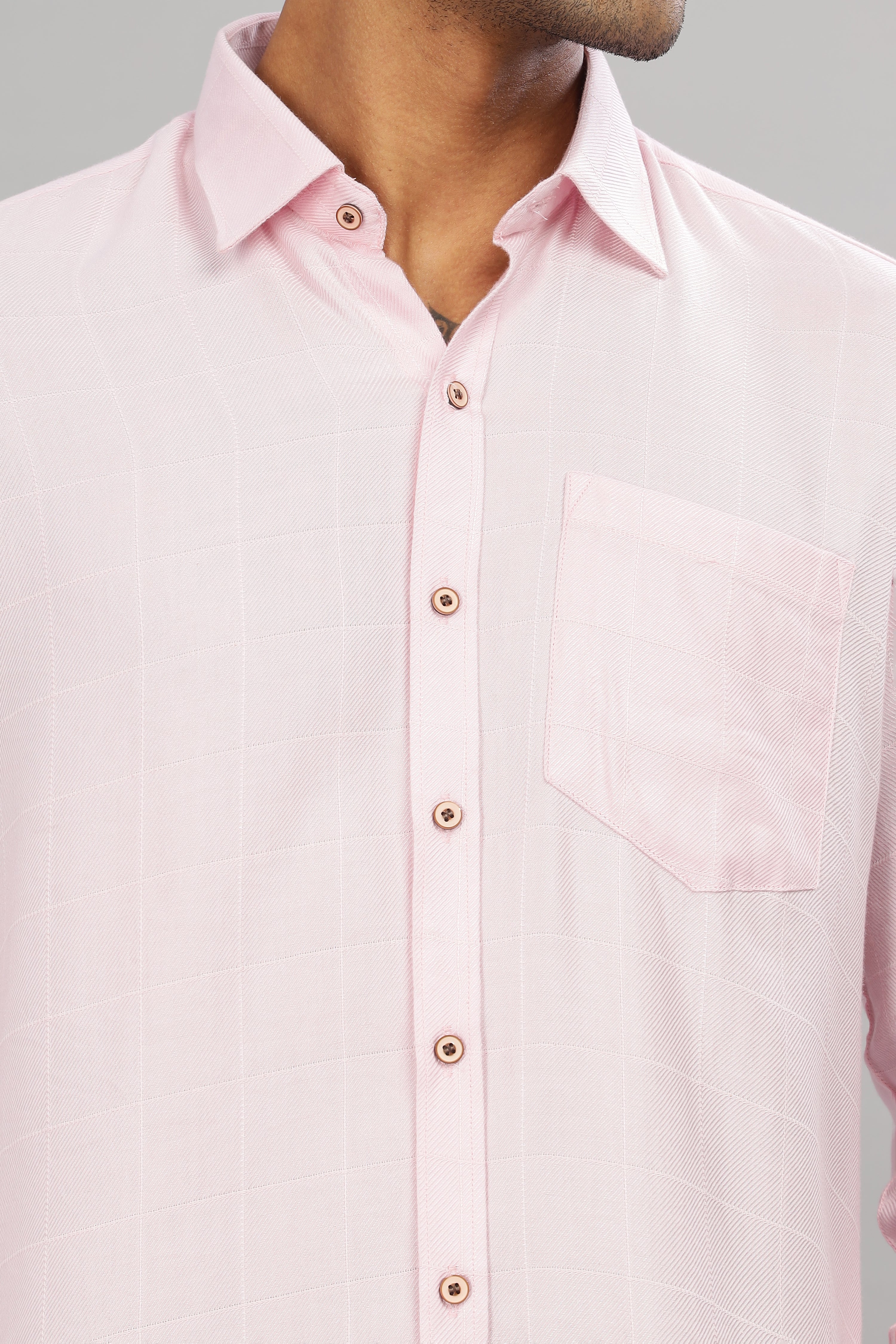 Pink Check Shirt