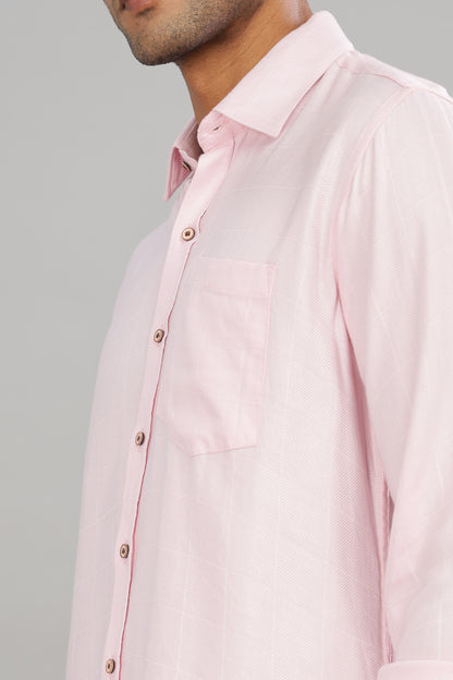 Pink Check Shirt