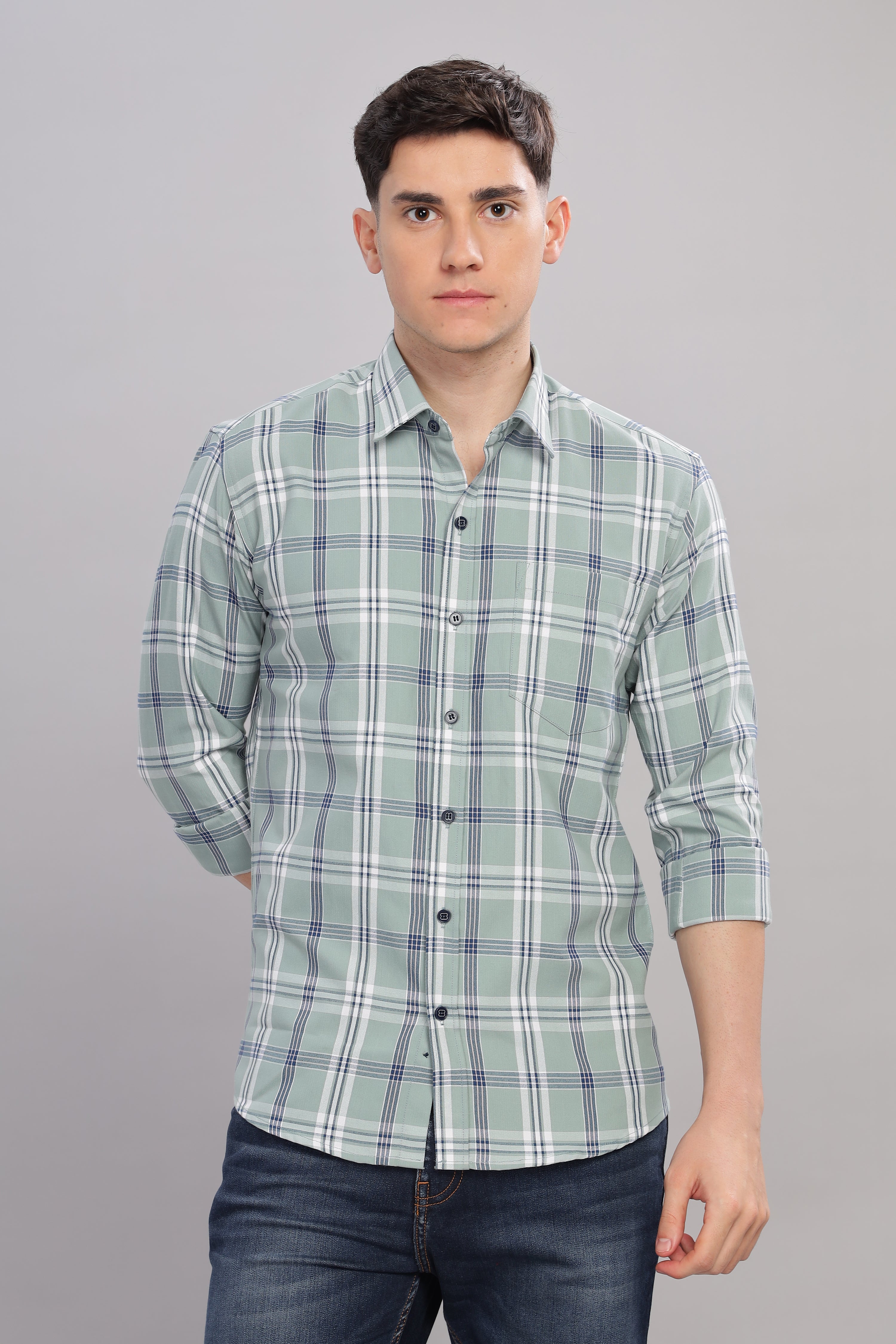 Green check Shirt