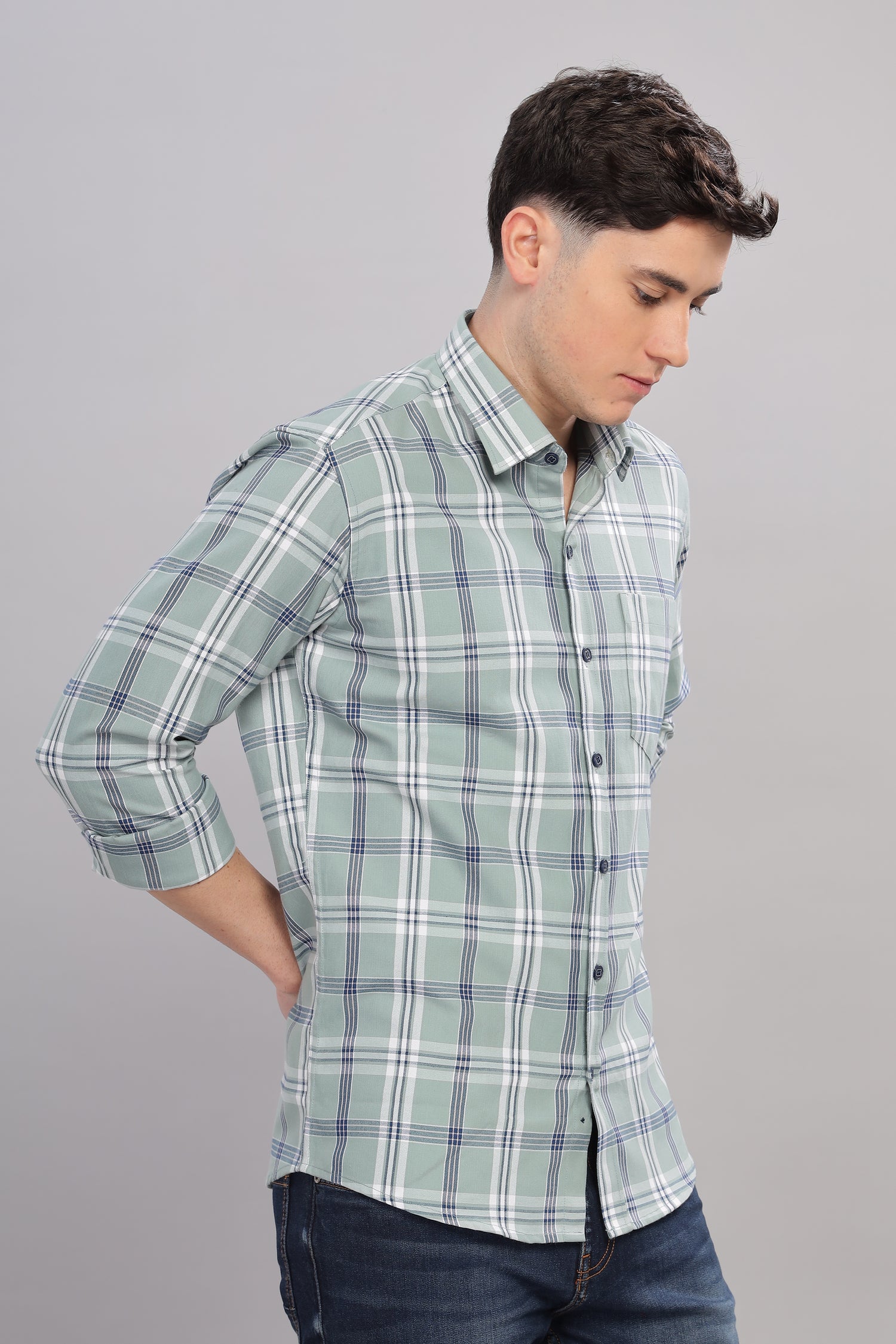 Green check Shirt