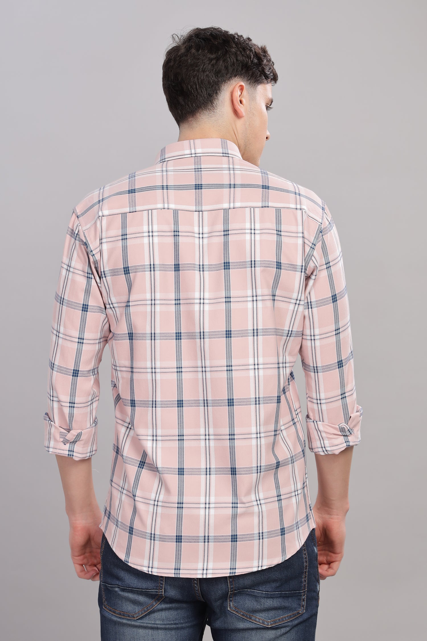 Pink check Shirt