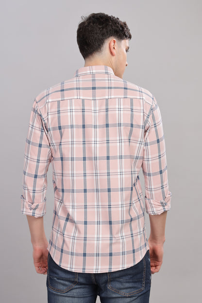 Pink check Shirt