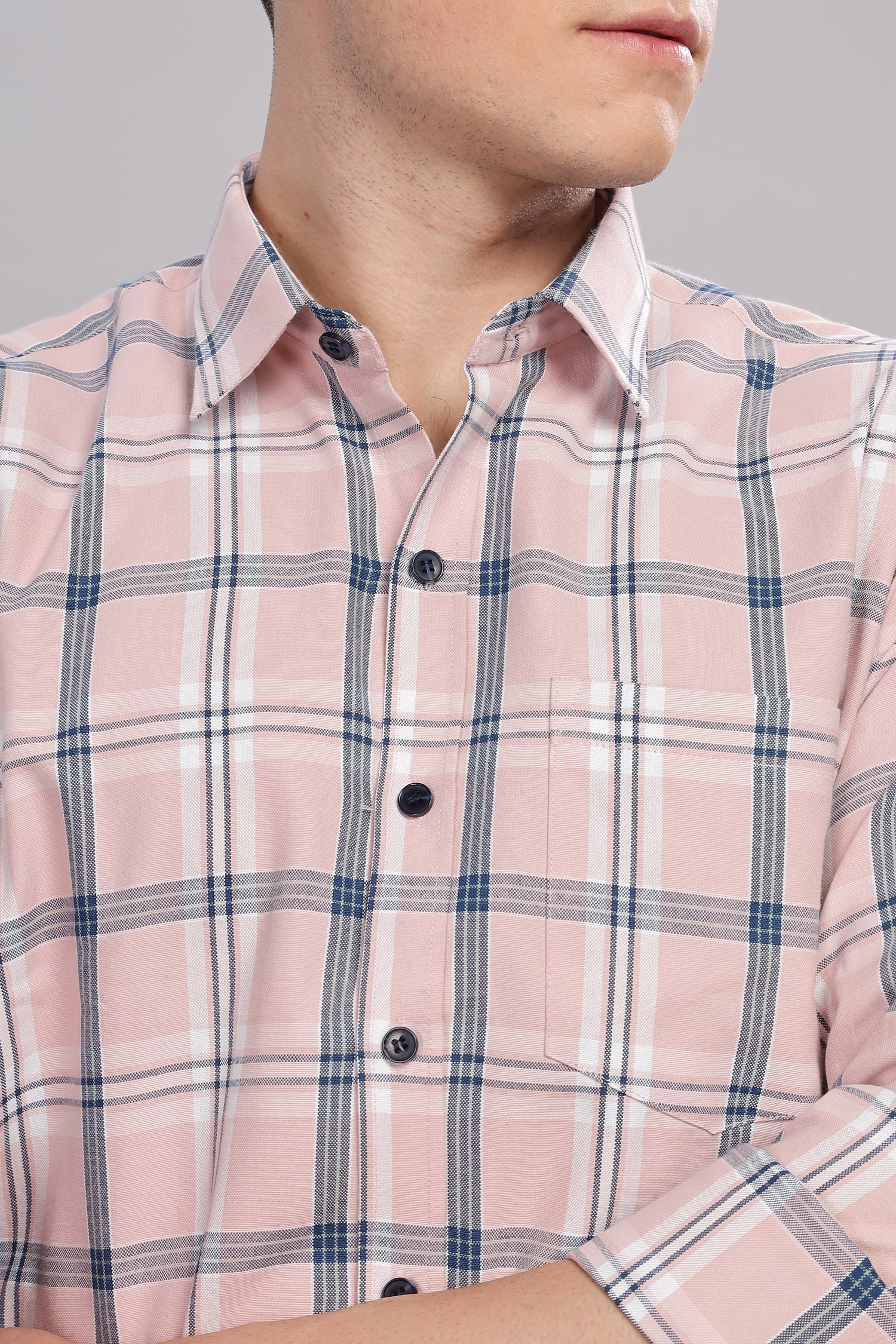 Pink check Shirt