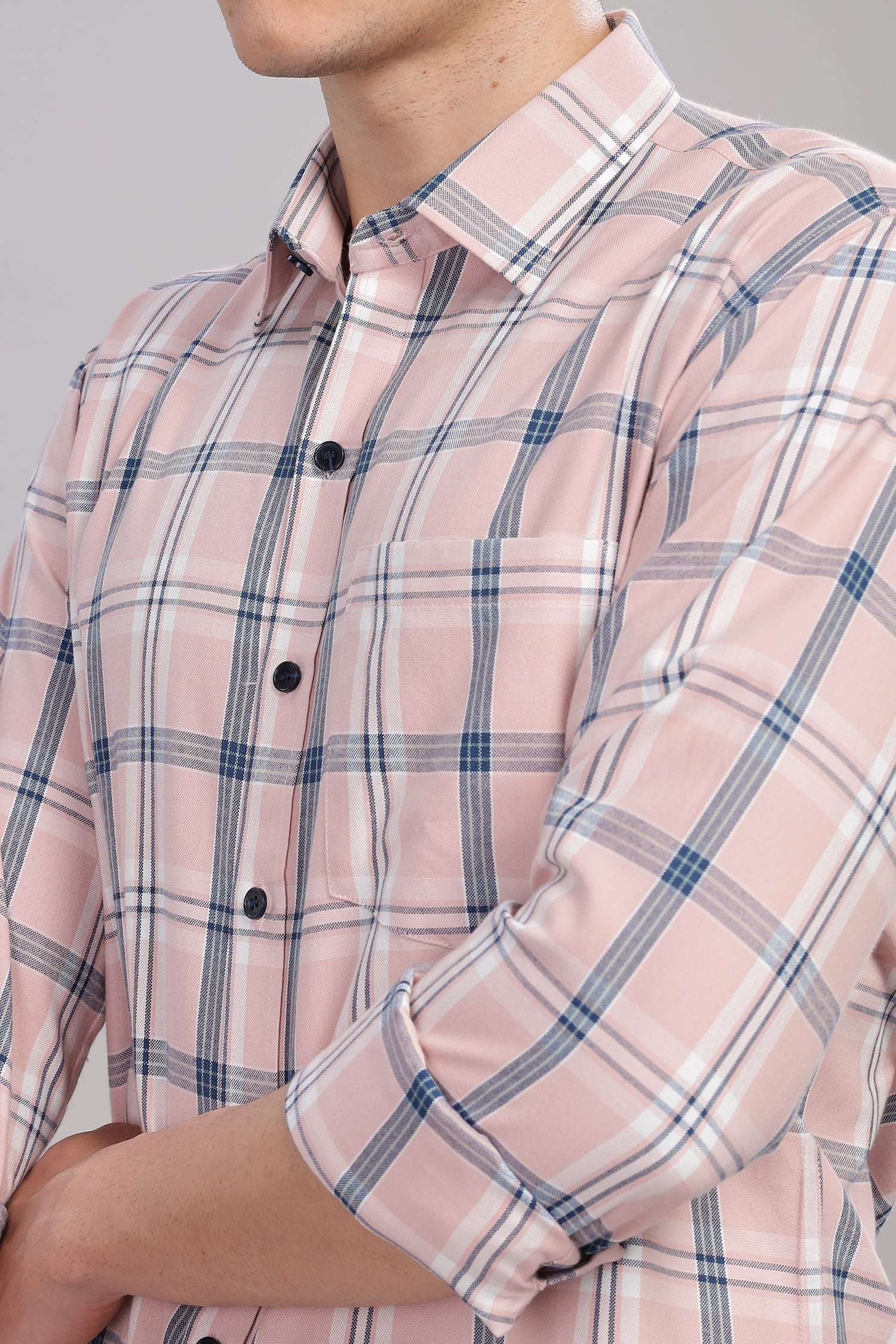 Pink check Shirt