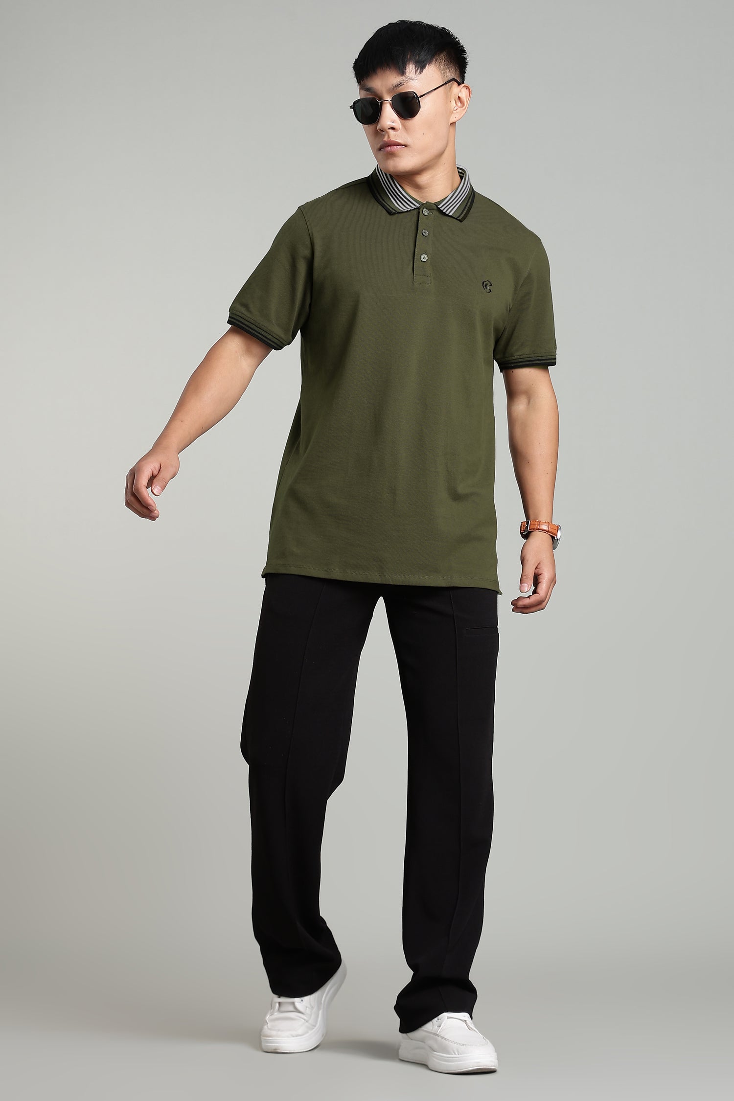 CAPDAZZ POLO OLIVE GREEN T-SHIRT