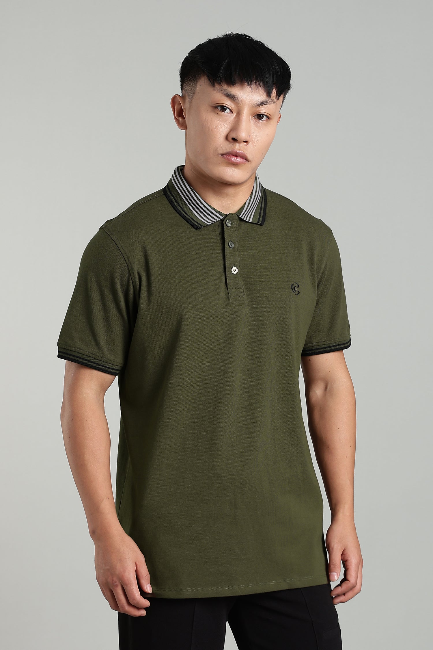 CAPDAZZ POLO OLIVE GREEN T-SHIRT
