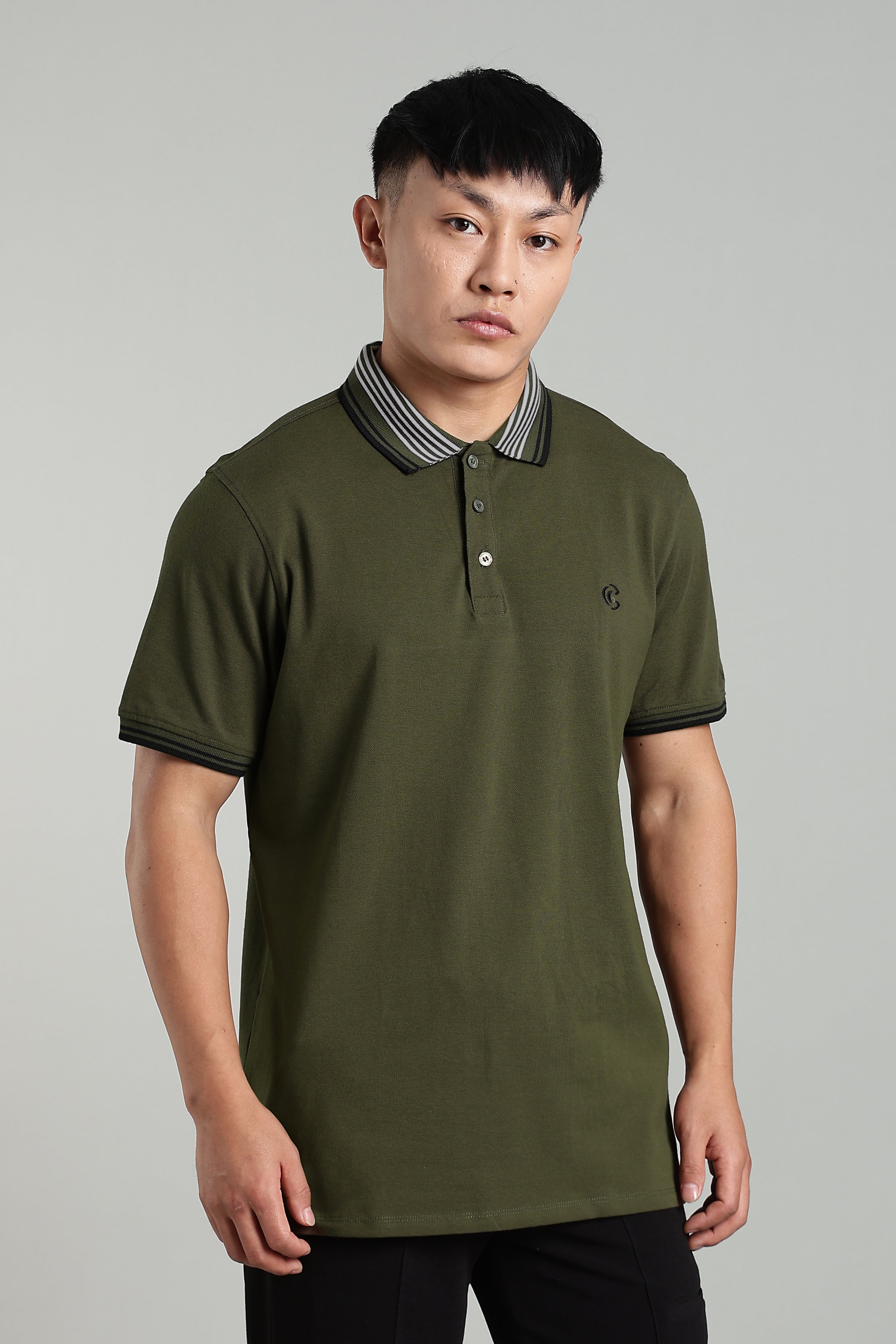 CAPDAZZ POLO OLIVE GREEN T-SHIRT