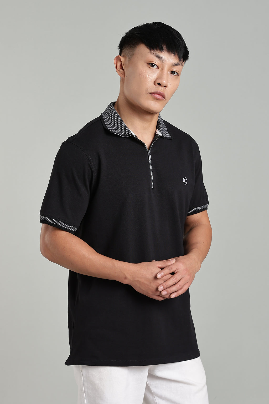 CAPDAZZ POLO BLACK T-SHIRT