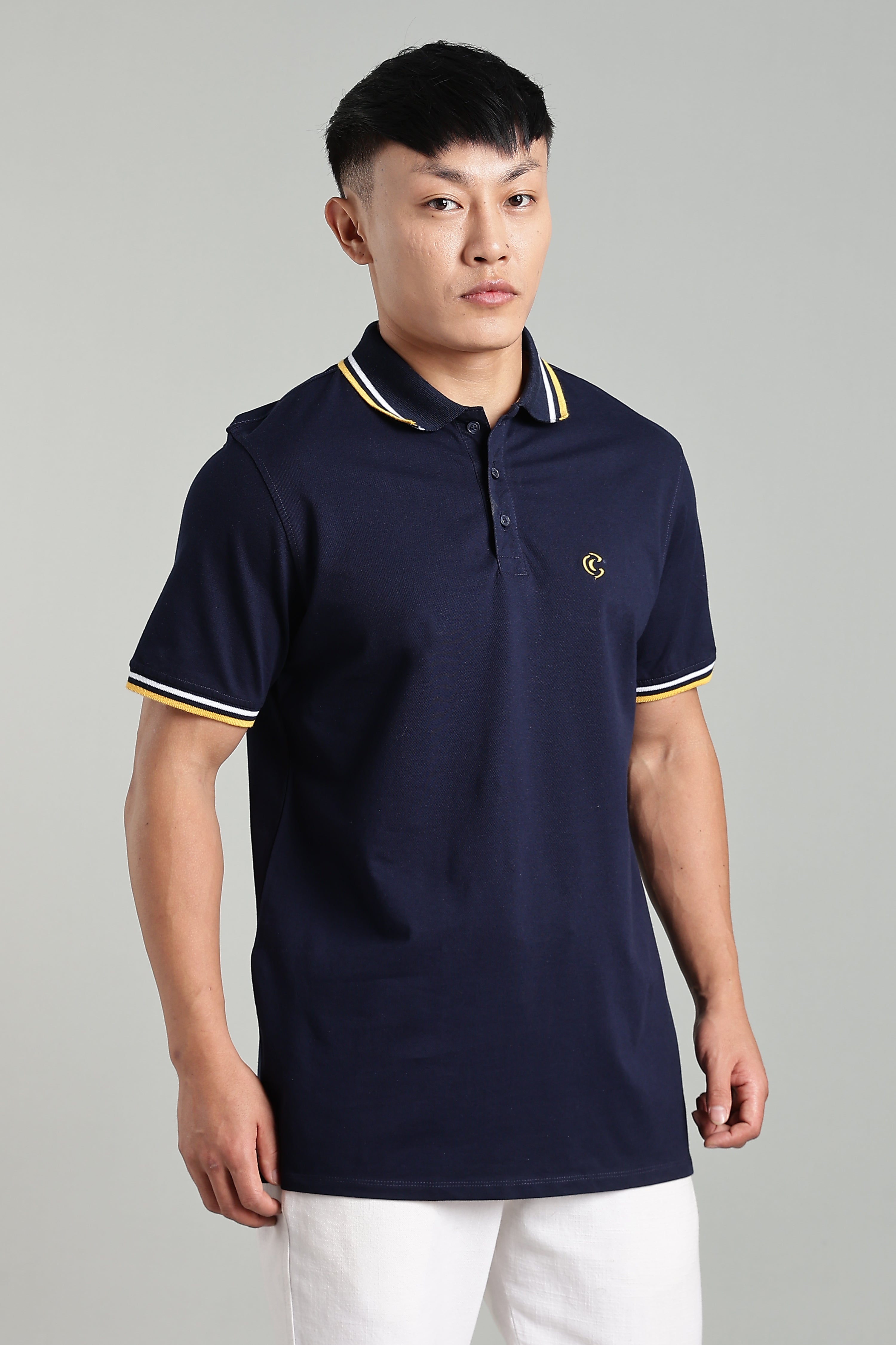 CAPDAZZ NAVY BLUE POLO T-SHIRT